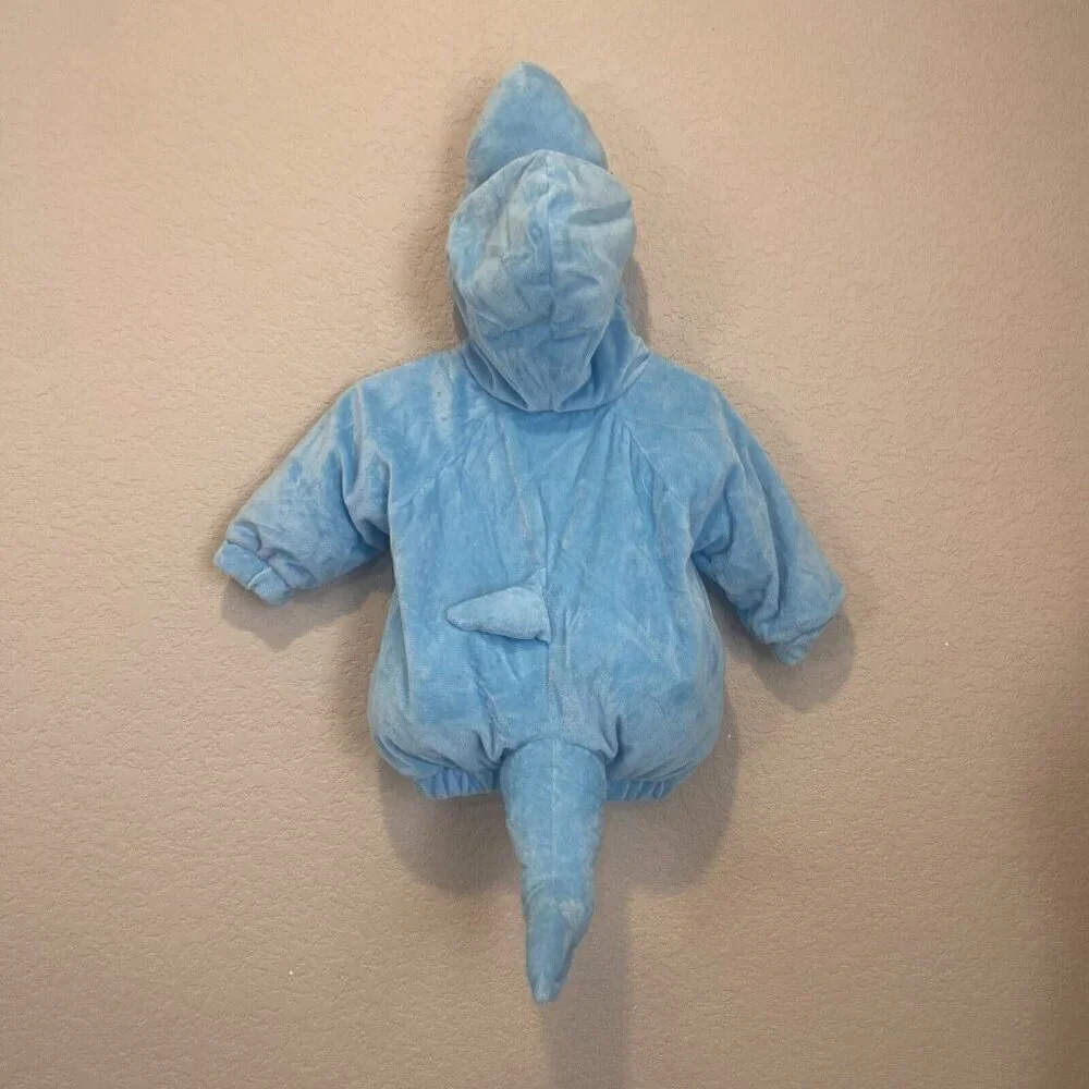Baby Shark Halloween Costume Pullover Top 0-6M - Hyde & EEK! Plush Blue